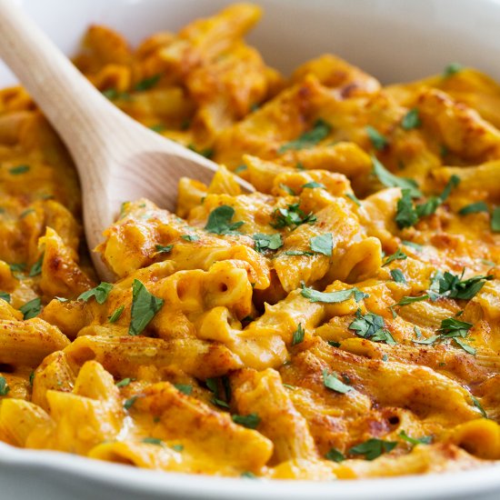 Pumpkin Cheddar Mac and Cheese