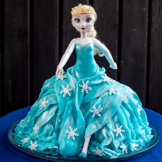 Elsa Doll Cake