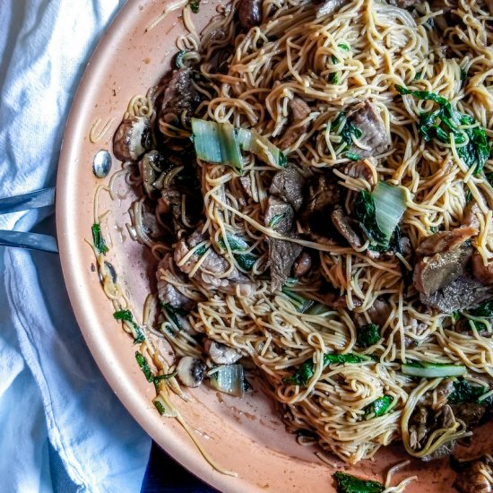 Homemade Beef Lo Mein