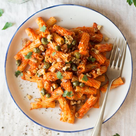 Roasted pepper pasta