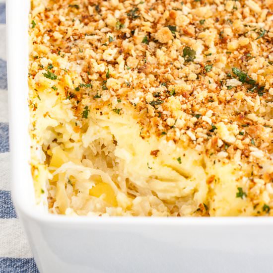 Sauerkraut Mashed Potato Casserole