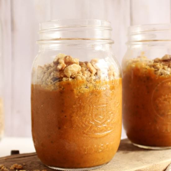 Pumpkin Pie Chia Pudding Jars