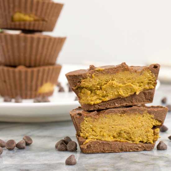 Chocolate Pumpkin Sunbutter Cups