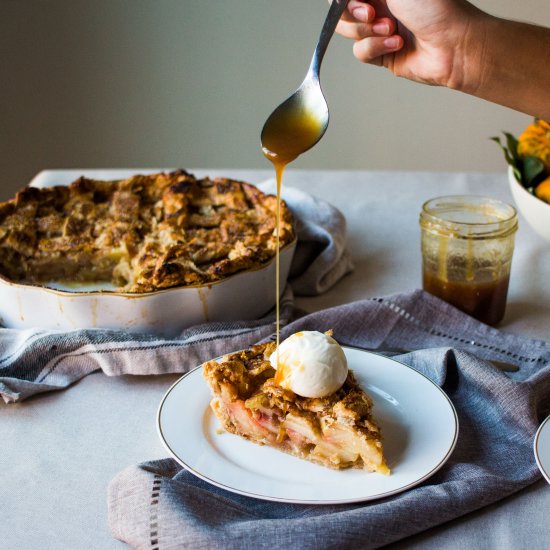 Cider Caramel Apple Pie