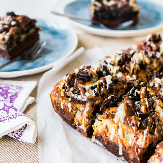 Oreo Cheesecake Brownie