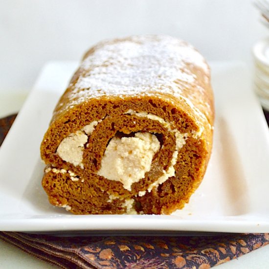 Pumpkin Spiced Swiss Roll