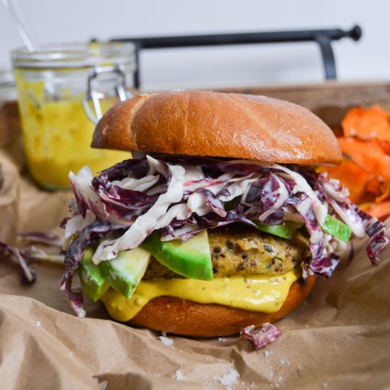 Roasted Zucchini Quinoa Burgers