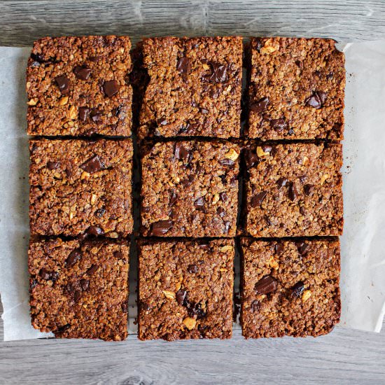 Cashew Cranberry Chocolate Flapjack