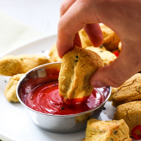 Baked Jackfruit Pakoras