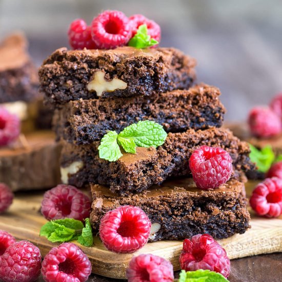 Vegan Brownies with Walnuts