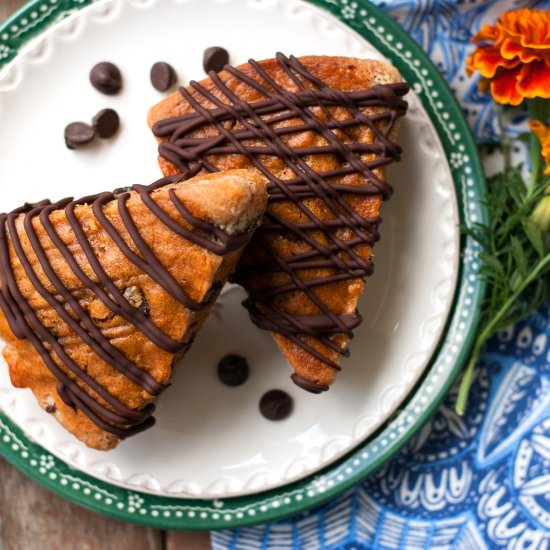 Pumpkin Chocolate Chip Scones