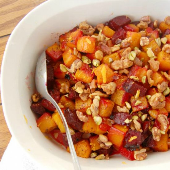 Roasted Butternut Squash & Beets