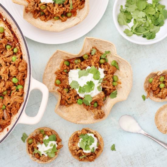 Lamb Keema Chapati Bowls