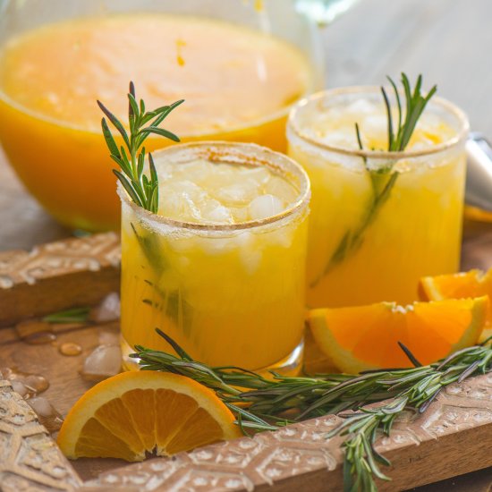 Rosemary Infused Orange Margarita