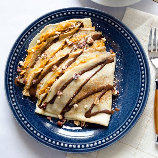 Pumpkin Pie Crepes