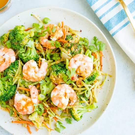 Shrimp Stir-Fry Salad