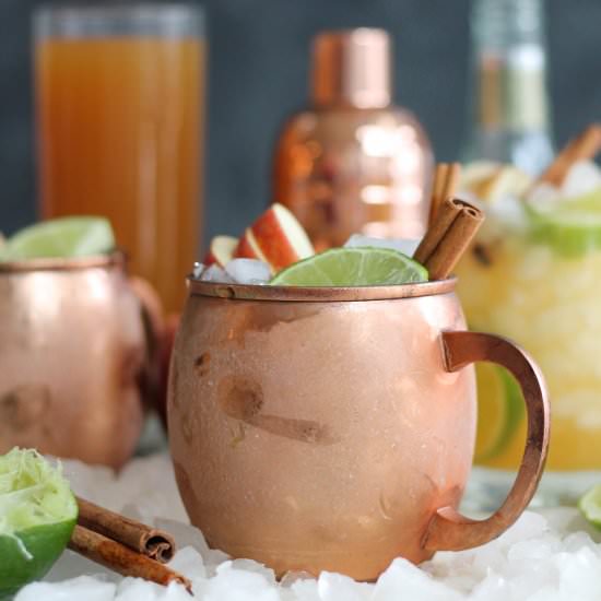 Bourbon Apple Cider Mules