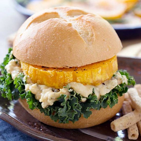 Roasted Butternut Squash Burgers