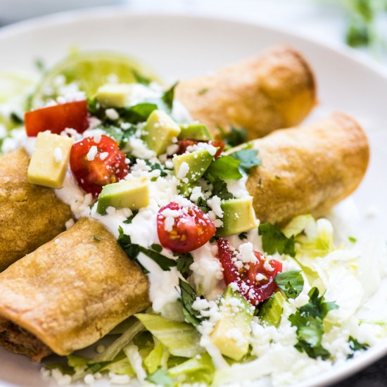 Cream Cheese Chicken Taquitos