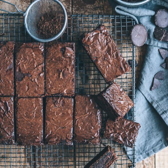 Gingernut Crusted Chocolate Brownie