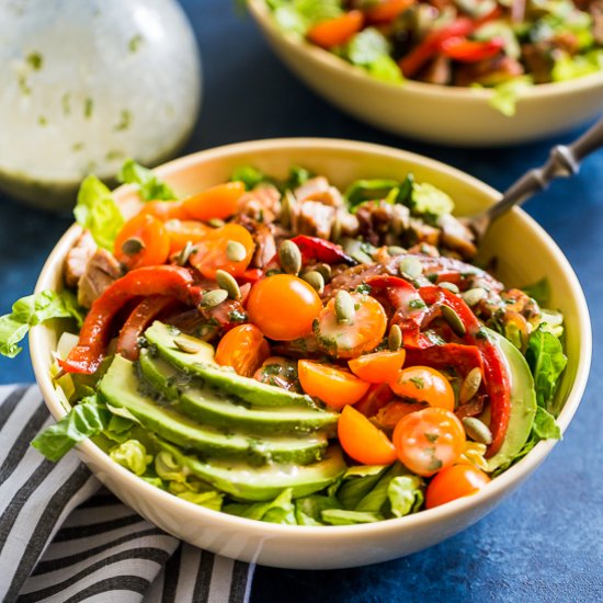 Sheet Pan Fajita Salad Bowls