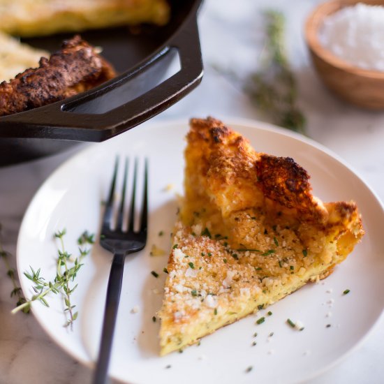 Herbed parmesan dutch baby pancake