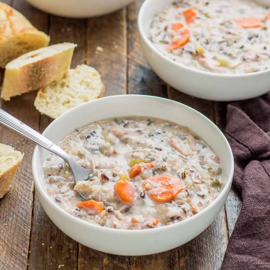 Crockpot Chicken and Wild Rice Soup