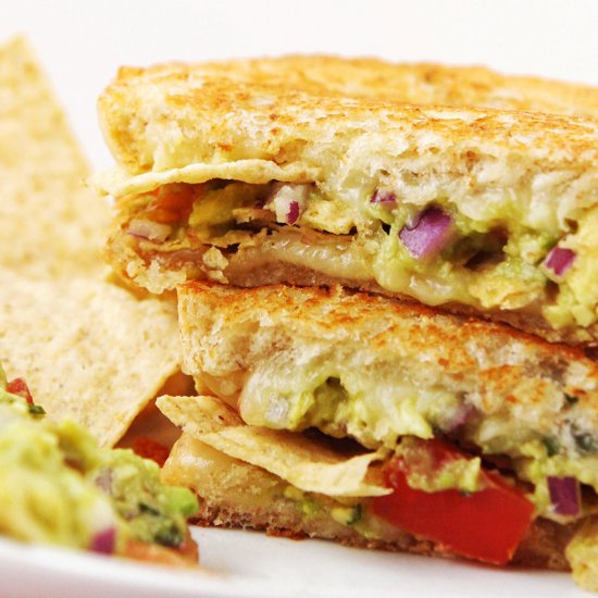 Guacamole and Chips Grilled Cheese