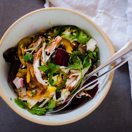 Autumnal Asian Chopped Salad