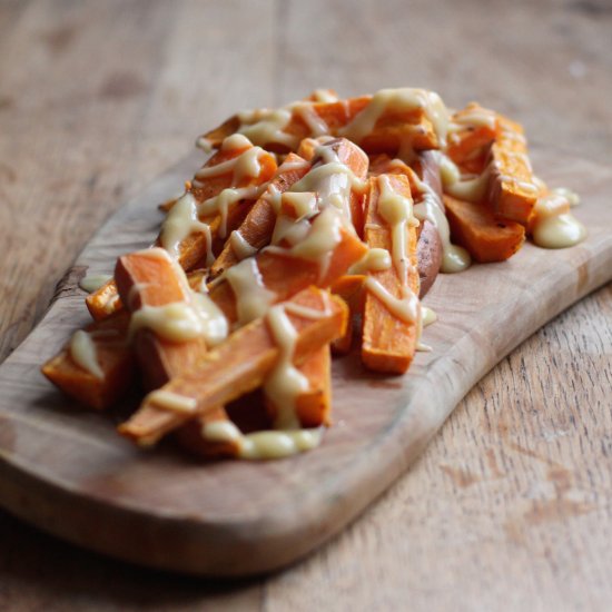 Three Cheese Sweet Potato Fries