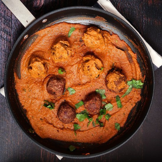 Lentil Meatballs in Makhani Sauce