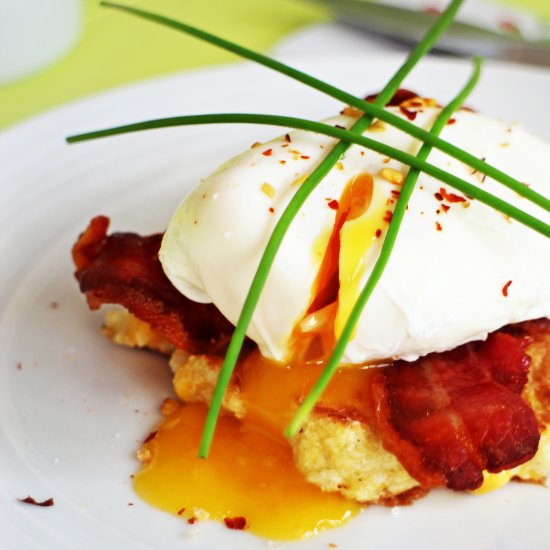 Soft Poached Eggs Sweetcorn Frittas