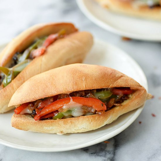 Portobello Cheesesteak Sandwiches