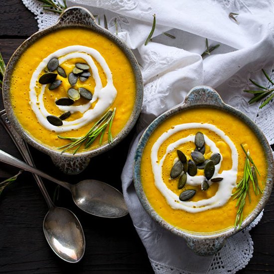 Creamy Pumpkin Turmeric Soup