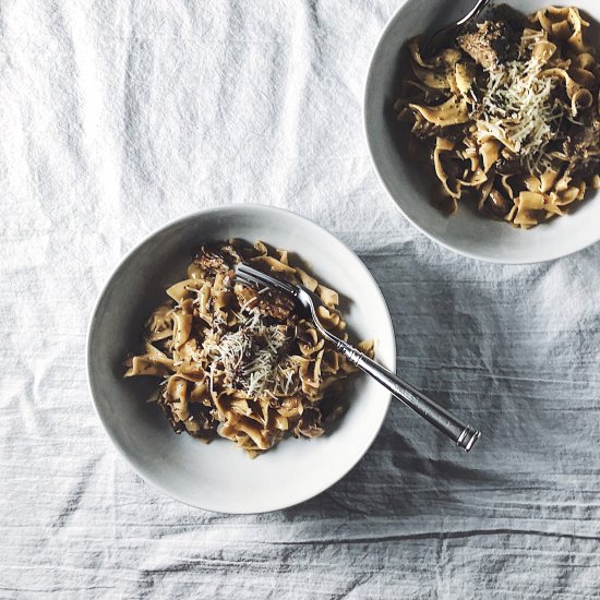 Braised Beef & Mushroom Stroganoff