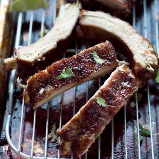 Soy Honey Glazed Pork Ribs