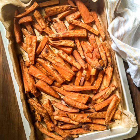 Baked Sweet Potato Sticks