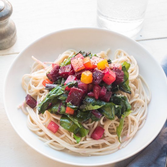 Roasted Beets & Gluten-Free Pasta