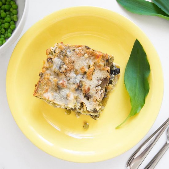 wild garlic lasagna