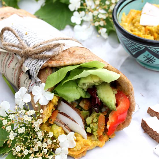 Vegan Wholegrain Naan Wrap