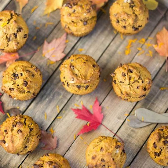 Pumpkin Chocolate Chip Muffins