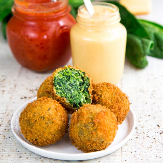 Italian Spinach & Cheese Croquette