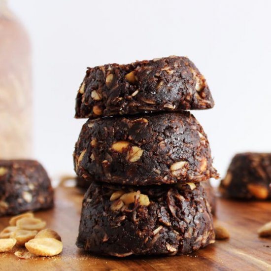 Chewy Chocolate PB Cookies