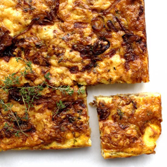 French Onion & Thyme Tart