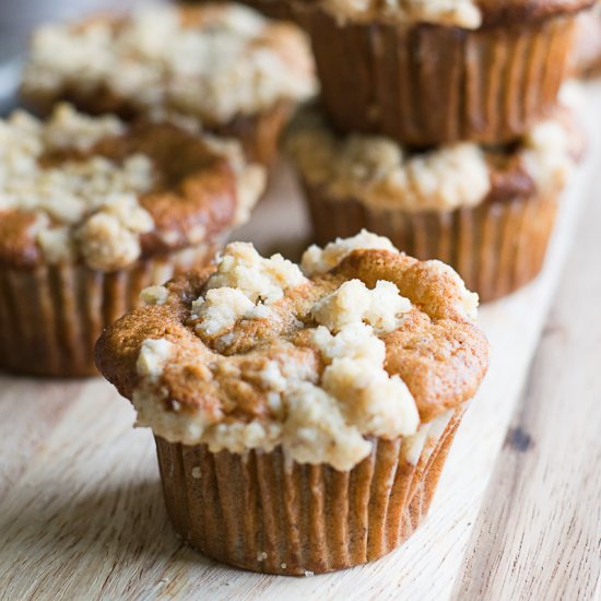 Caramelized Banana Nut Muffins