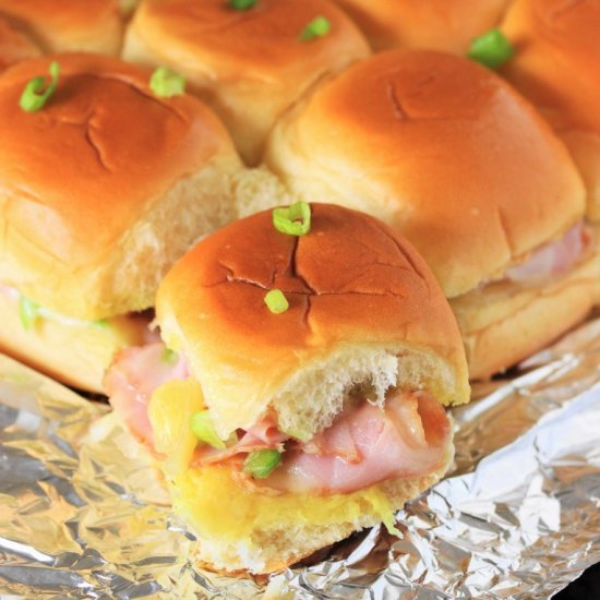 Hawaiian Ham Cheese Party Sandwich