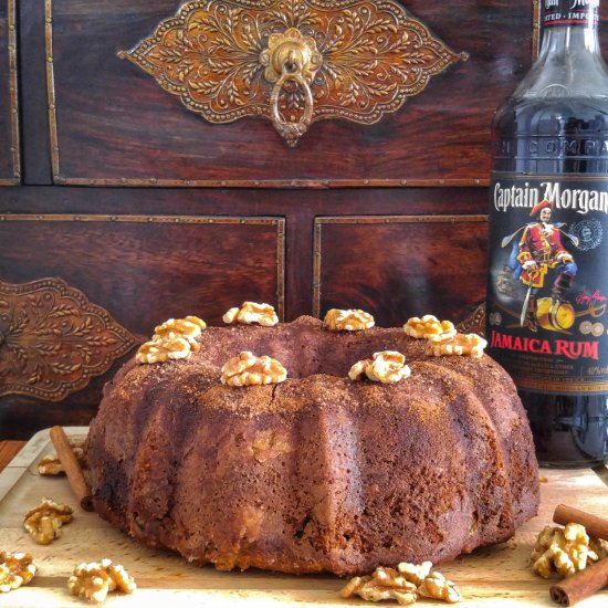 Apple Cinnamon Walnut Bundt Cake