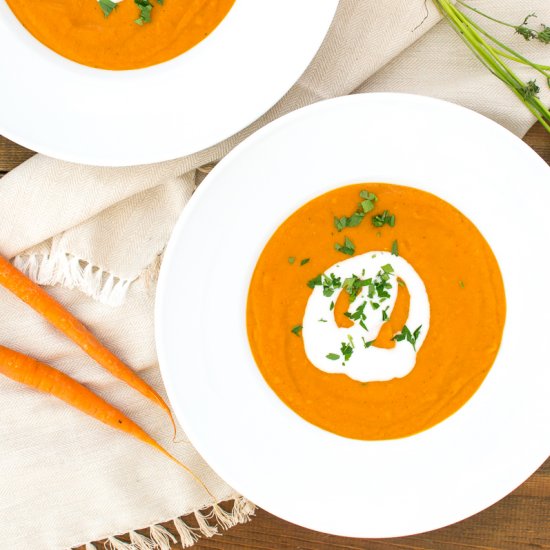 Thai Coconut Curry Carrot Soup