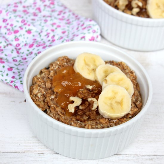 Baked Oatmeal with Jam