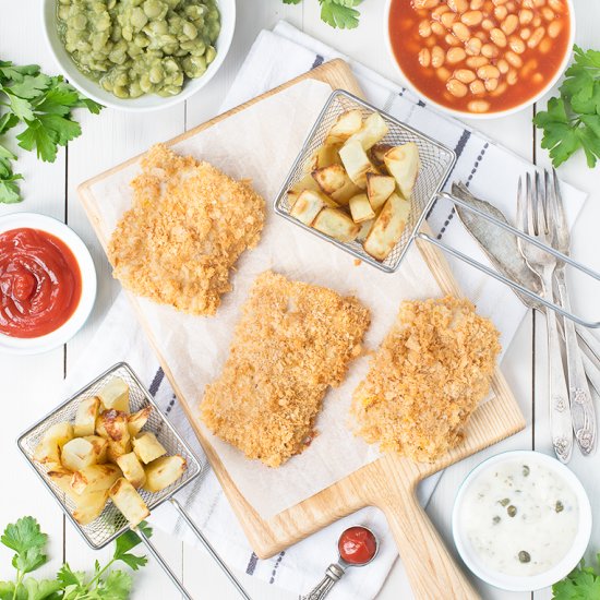 One-Tray Fish & Chips